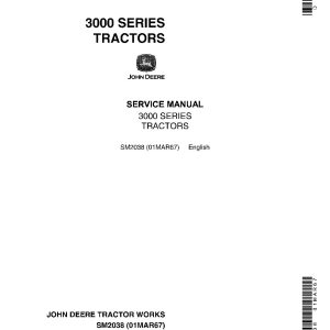John Deere 3010 3020 Tractors Service Manual SM2038 (1)