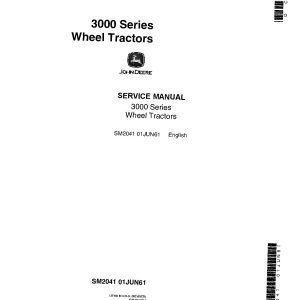 John Deere 3010 Tractors Service Manual SM2041 (1)
