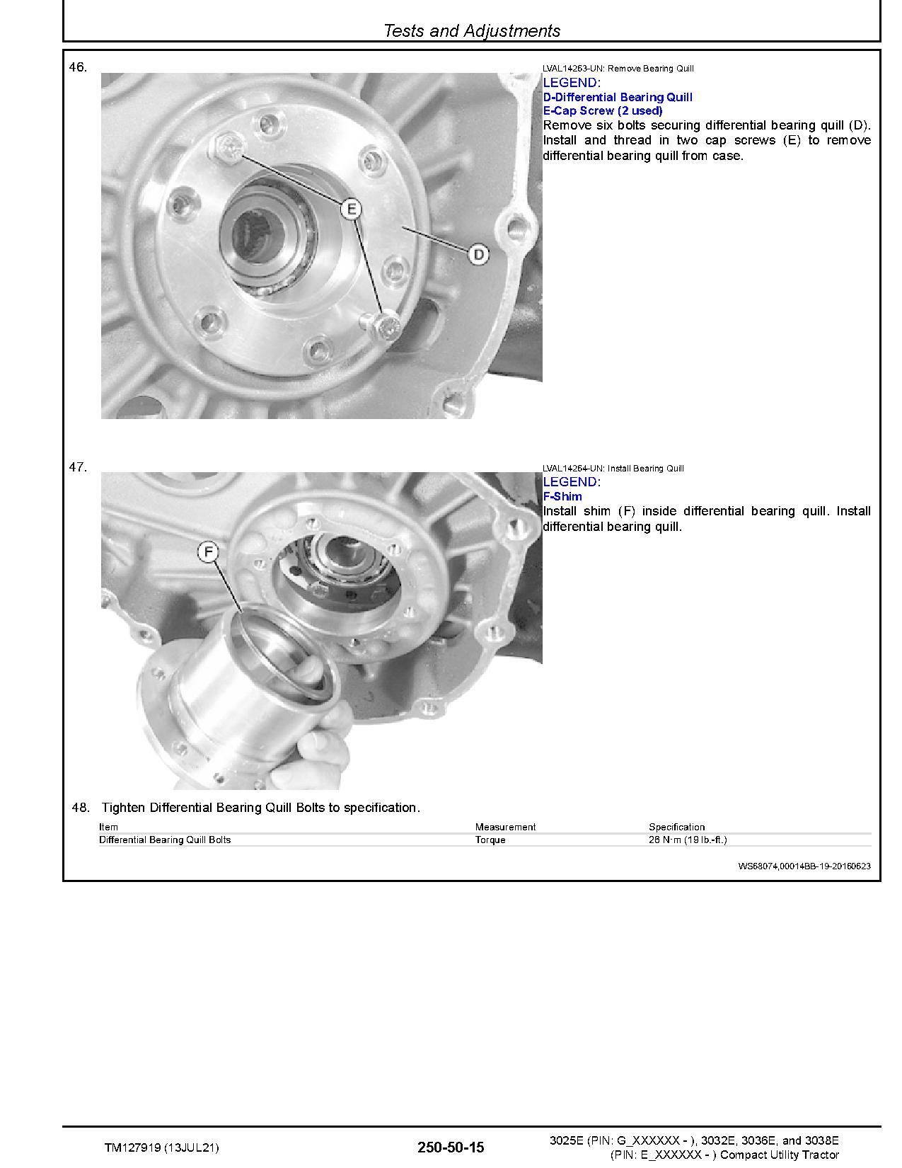John Deere 3025E 3032E 3036E 3038E Compact Utility Tractors Technical Manual TM127919 (4)