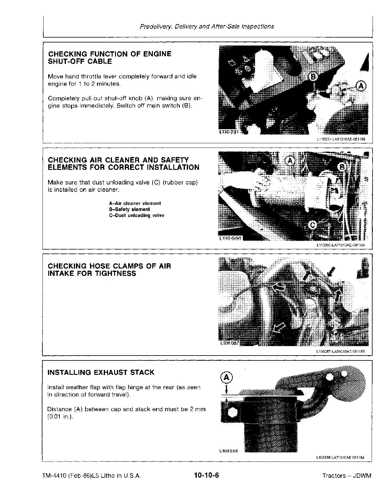 John Deere 3150 Tractors Technical Manual TM4410 (2)