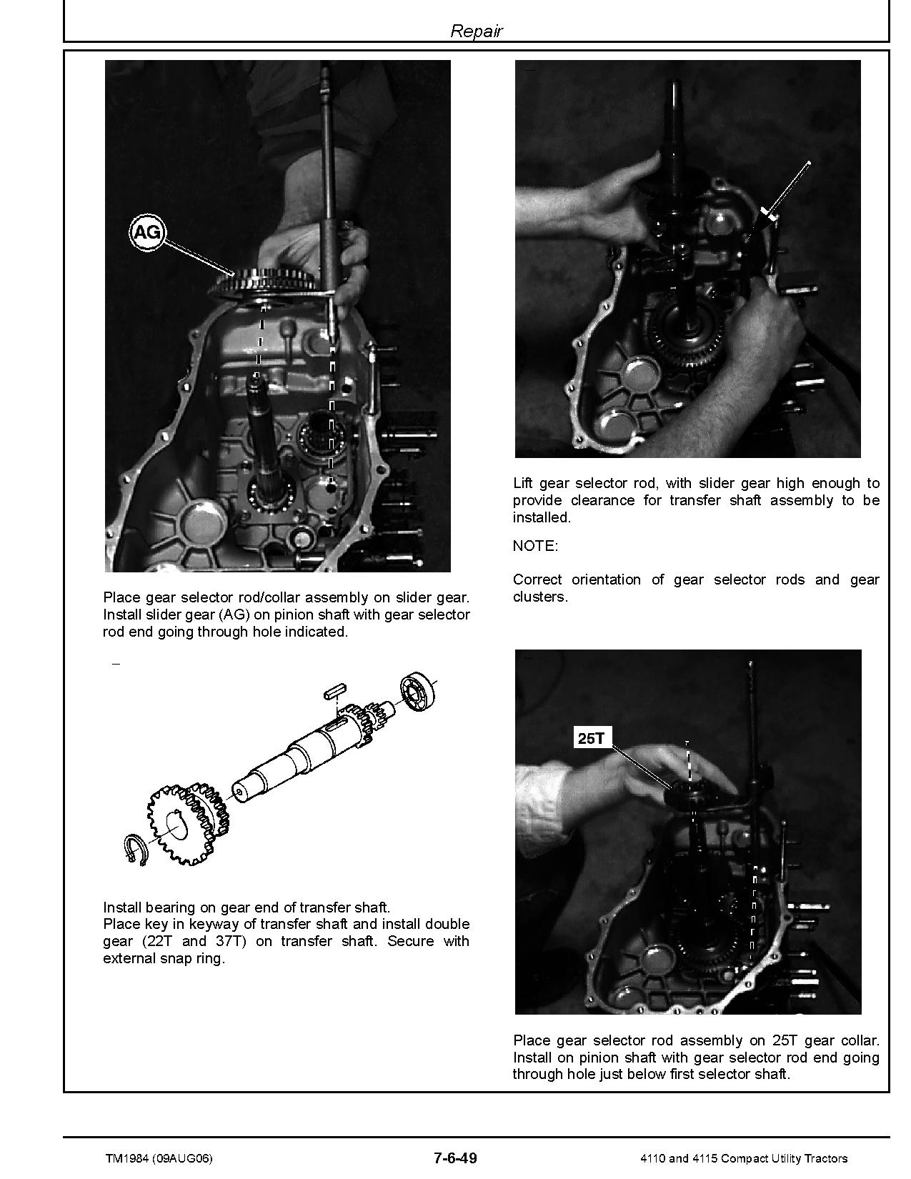 John Deere 4110 4115 Compact Utility Tractors Technical Manual TM1984 (4)