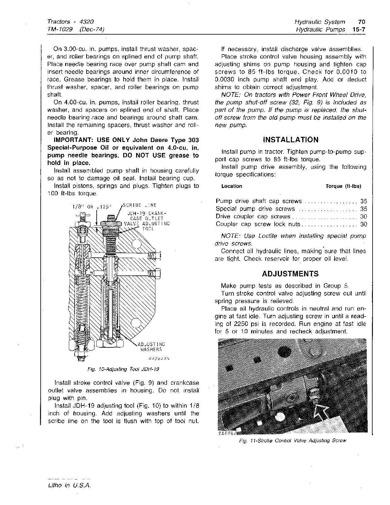 John Deere 4320 Row Crop Tractors Technical Manual TM1029 (4)