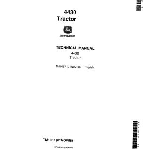 John Deere 4430 Row Crop Tractors Technical Manual TM1057 (1)