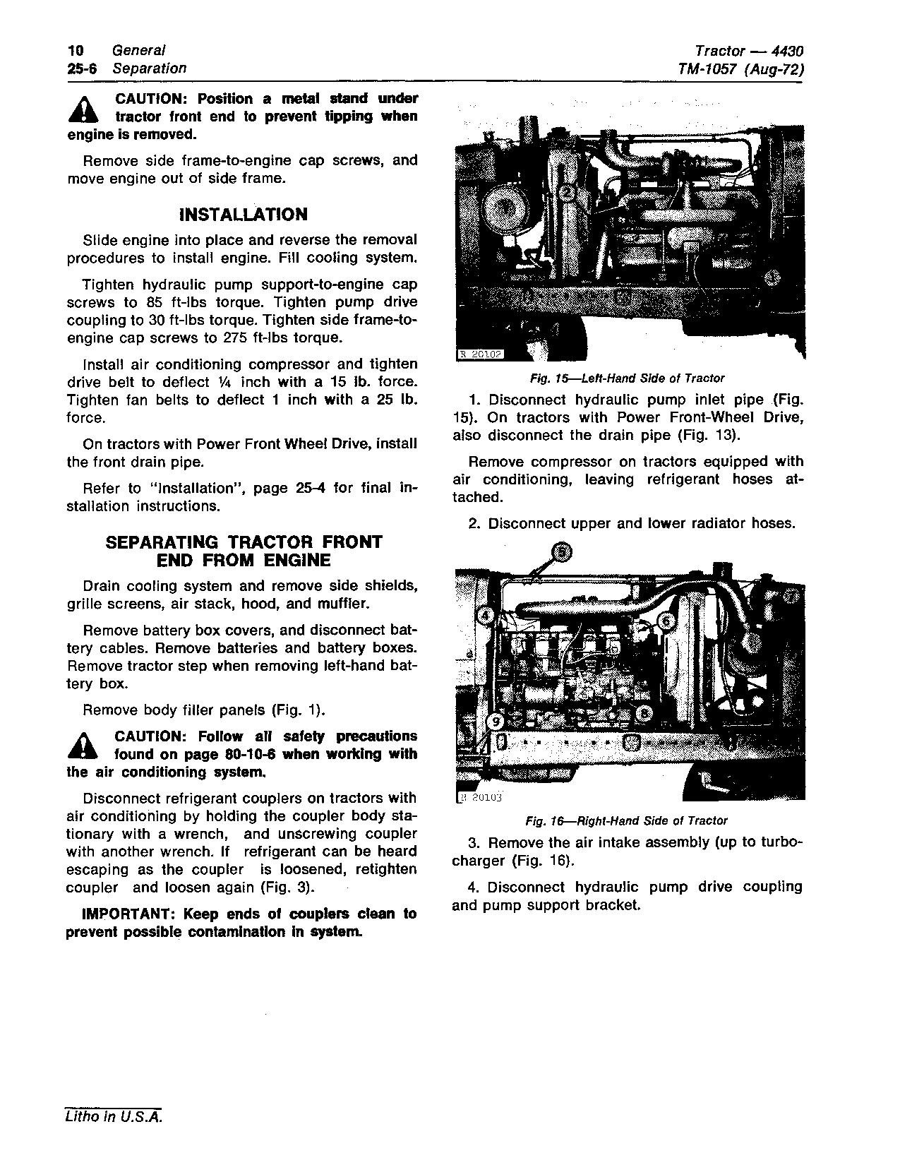 John Deere 4430 Row Crop Tractors Technical Manual TM1057 (2)