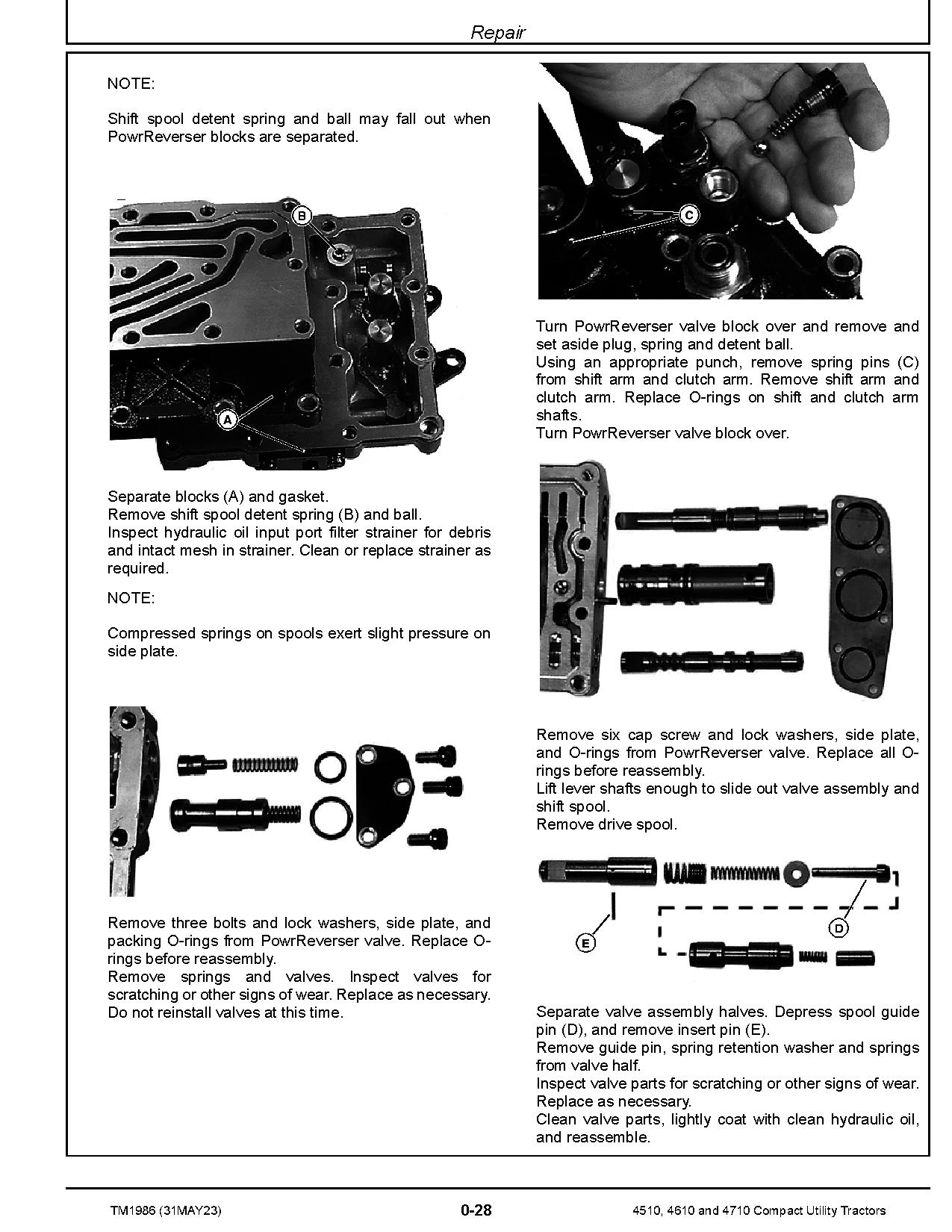 John Deere 4510 4610 4710 Compact Utility Tractors Diagnostic Repair Technical Manual TM1986 (3)