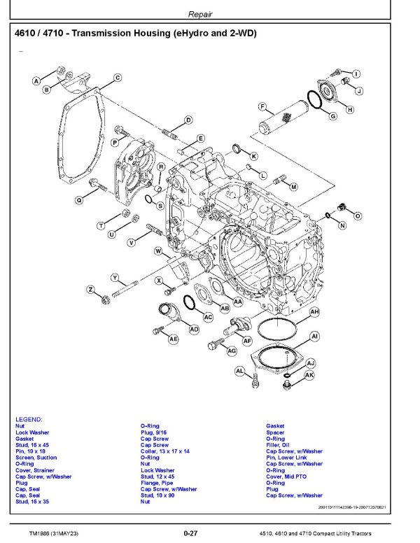 John Deere 4510 4610 4710 Compact Utility Tractors Diagnostic Repair Technical Manual TM1986 (4)