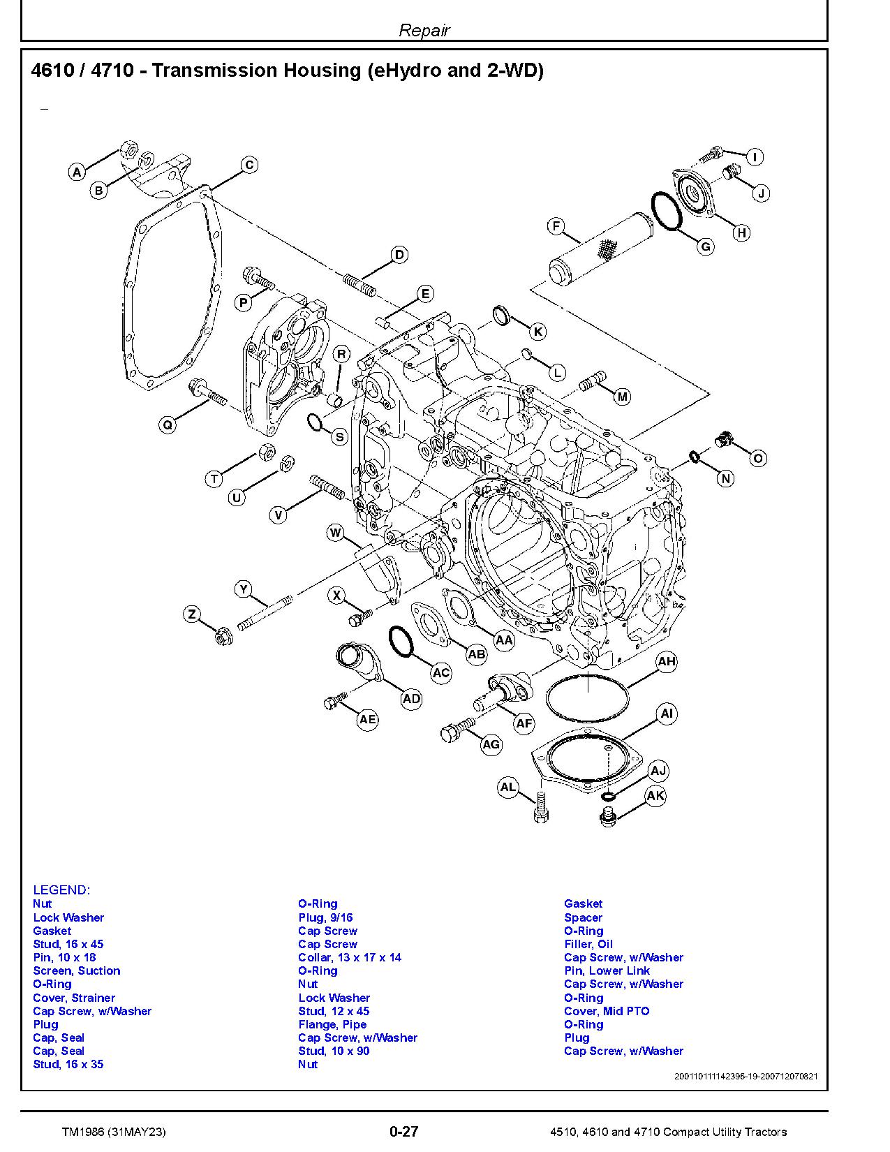 John Deere 4510 4610 4710 Compact Utility Tractors Diagnostic Repair Technical Manual TM1986 (4)
