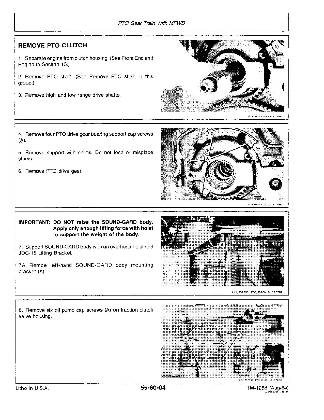 John Deere 4650 4850 Tractors Repair Manual TM1354 (3)