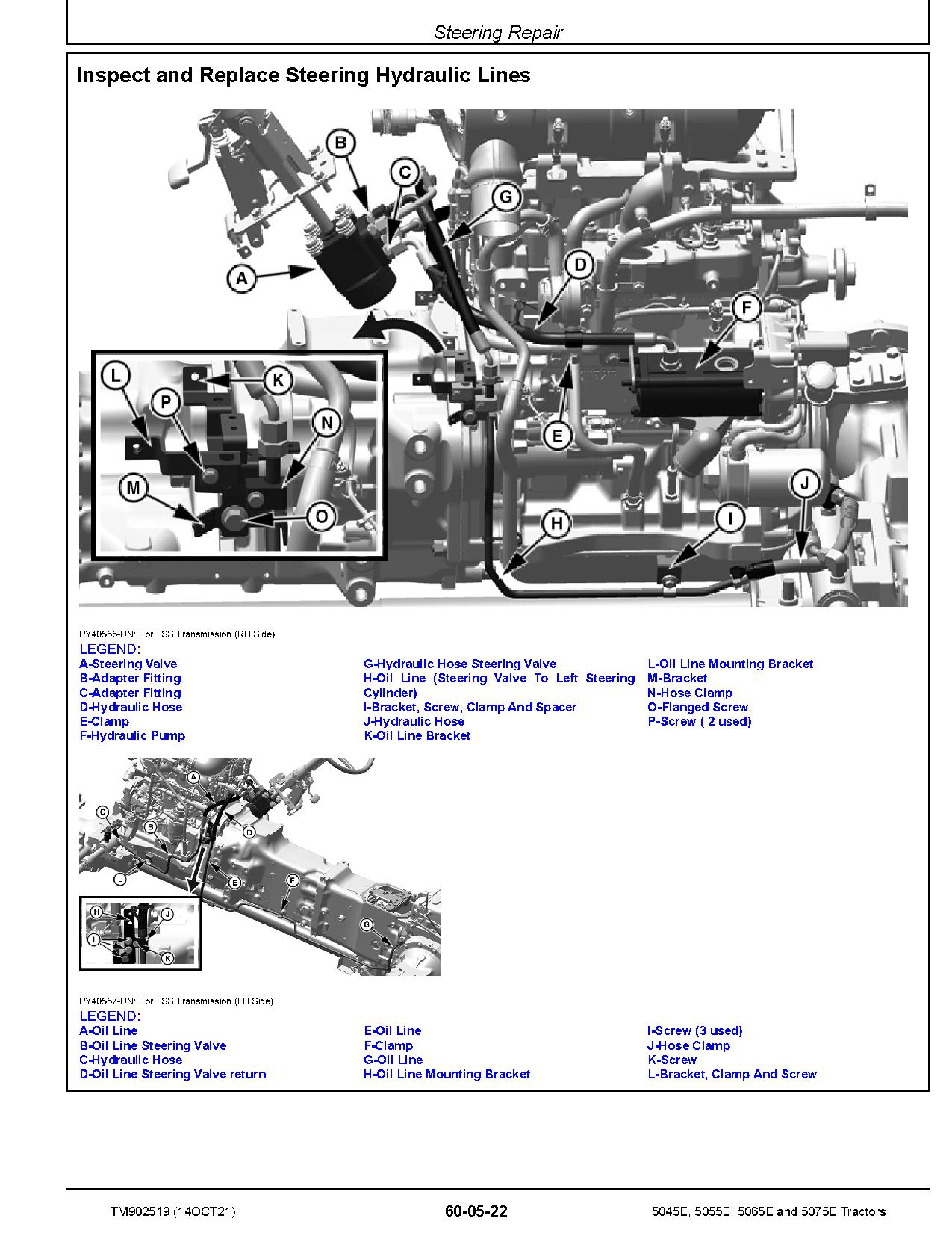 John Deere 5045E 5055E 5065E 5075E FT4 Tractors Repair Manual TM902519 (4)