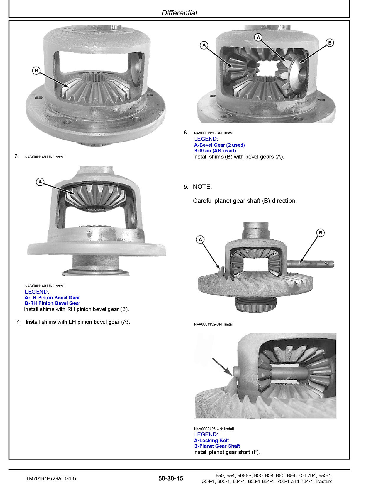 John Deere 5055B 550 550 1 554 554 1 600 600 1 604 604 1 650 650 1 654 654 1 700 700 1 704 704 1 China Tractors Technical Manual TM701619 (3)
