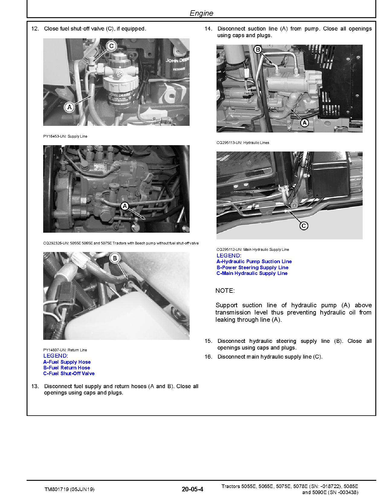 John Deere 5055E 5065E 5075E 5078E 5085E 5090E Tractors South America Repair Manual TM801719 (2)