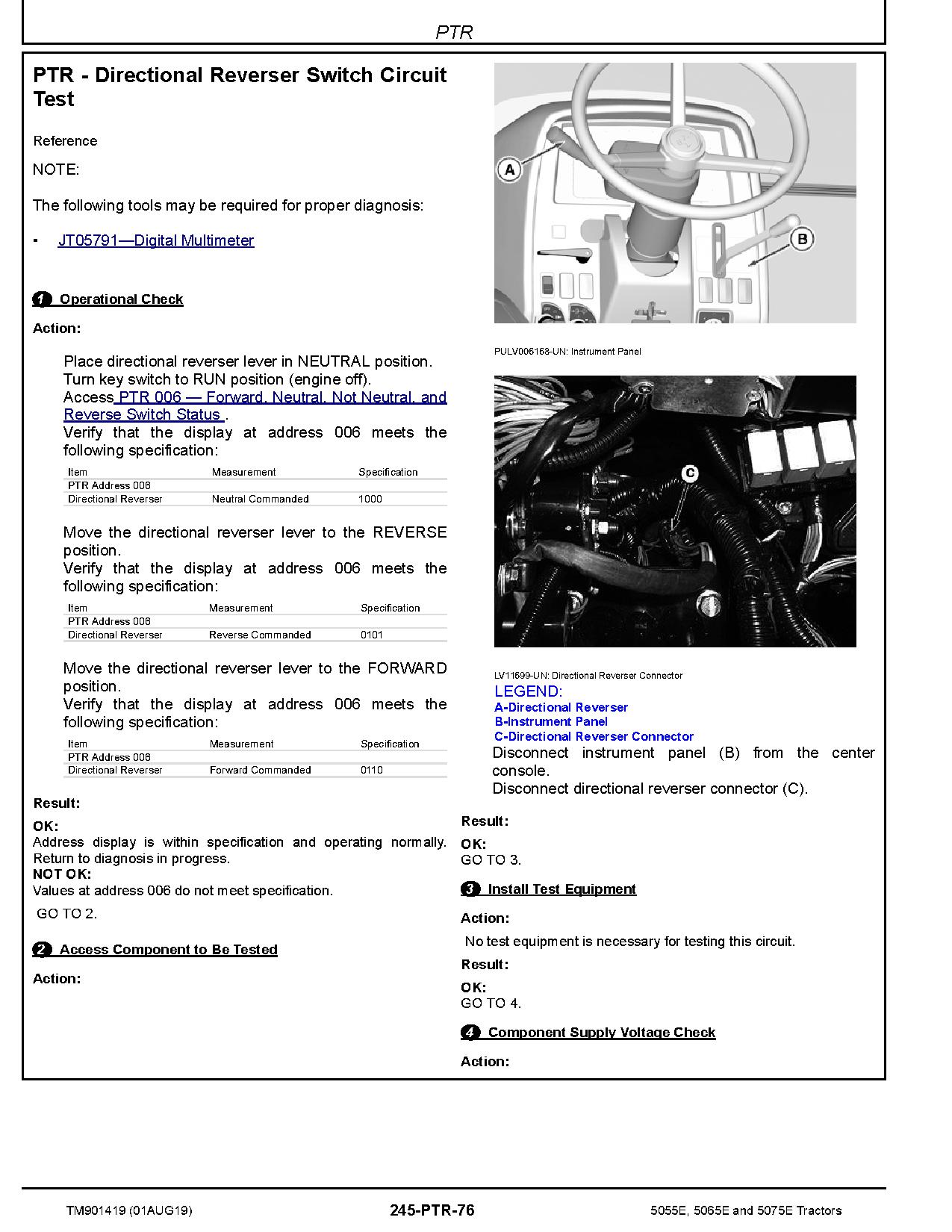 John Deere 5055E 5065E 5075E Tractors European Diagnostic Manual TM901419 (3)