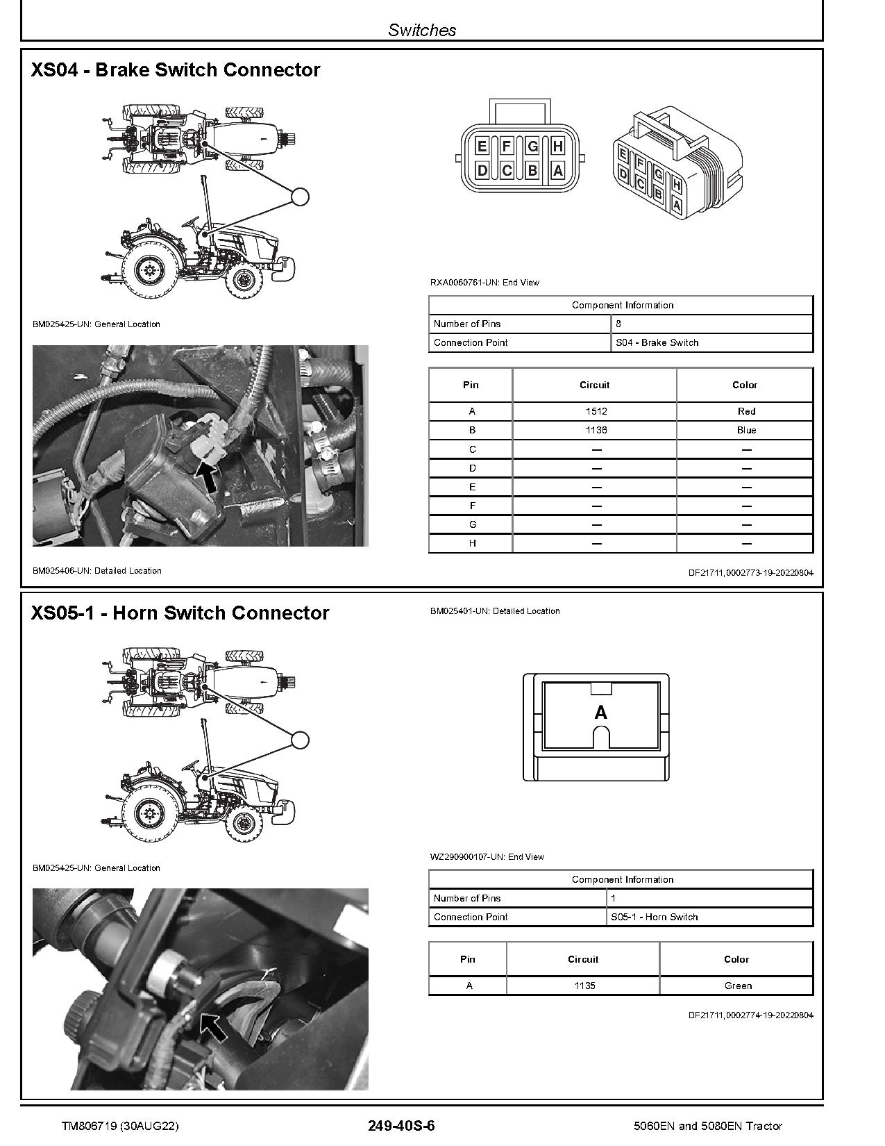 John Deere 5060EN 5080EN Tractors South America Diagnostic Manual TM806719 (3)