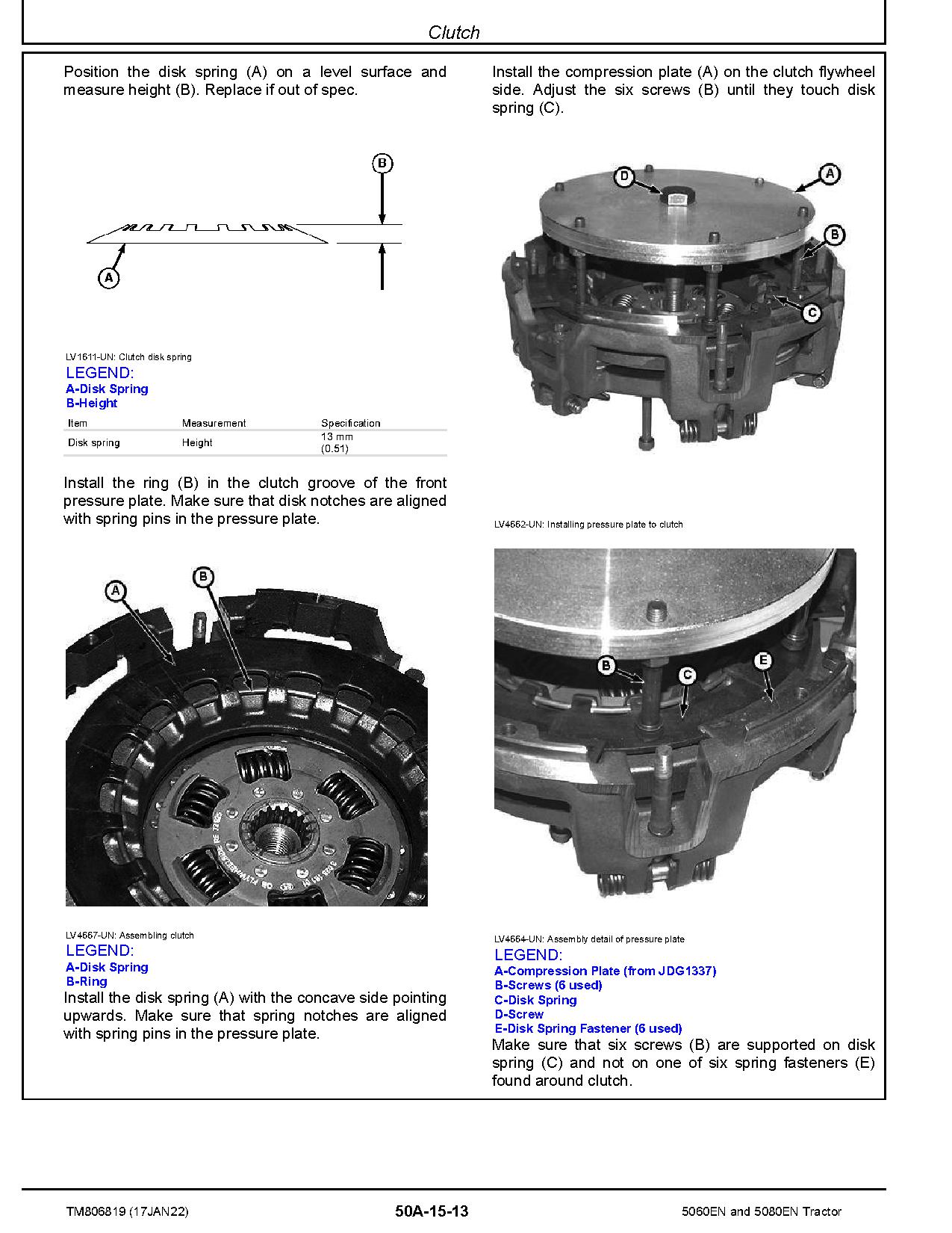 John Deere 5060EN 5080EN Tractors South America Repair Manual TM806819 (2)