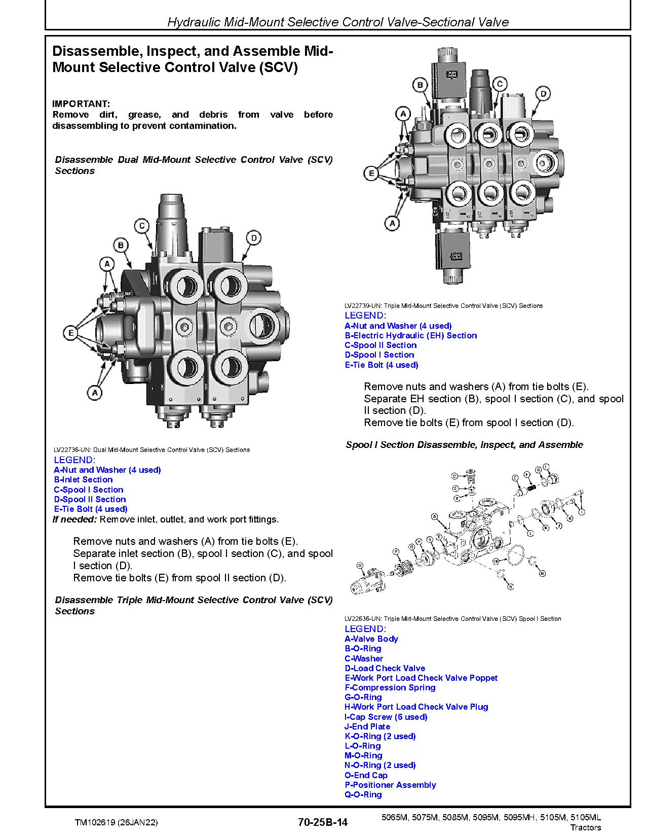 John Deere 5065M 5075M 5085M 5095M 5095MH 5105M 5105ML Tractors Repair Manual TM102619 (4)