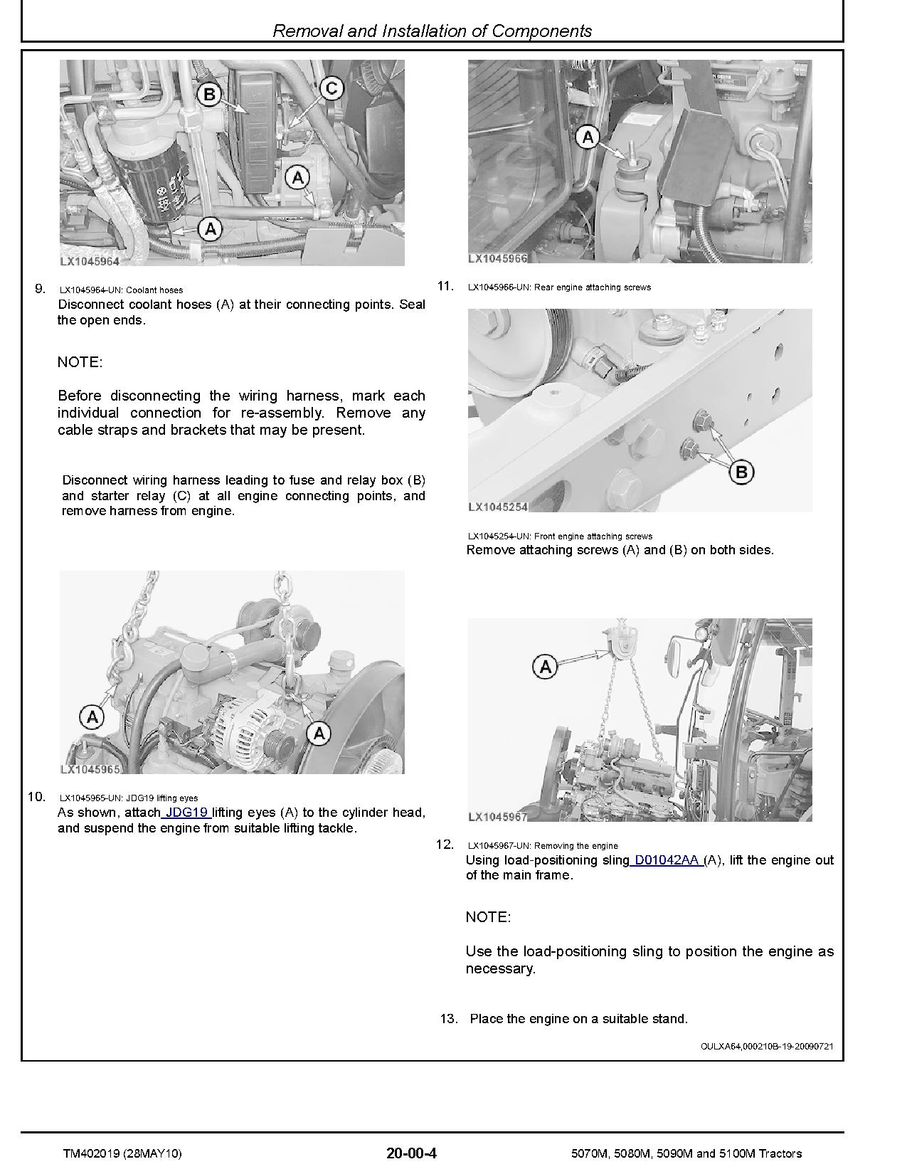 John Deere 5070M 5080M 5090M 5100M Tractors European Repair Manual TM402019 (2)