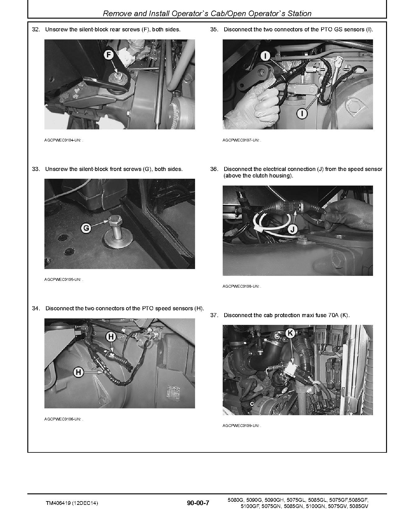 John Deere 5075GF 5075GL 5075GN 5075GV 5080G 5085GF 5085GL 5085GN 5085GV 5090G 5090GH 5100GF 5100GN Tractors Repair Manual TM406419 (4)