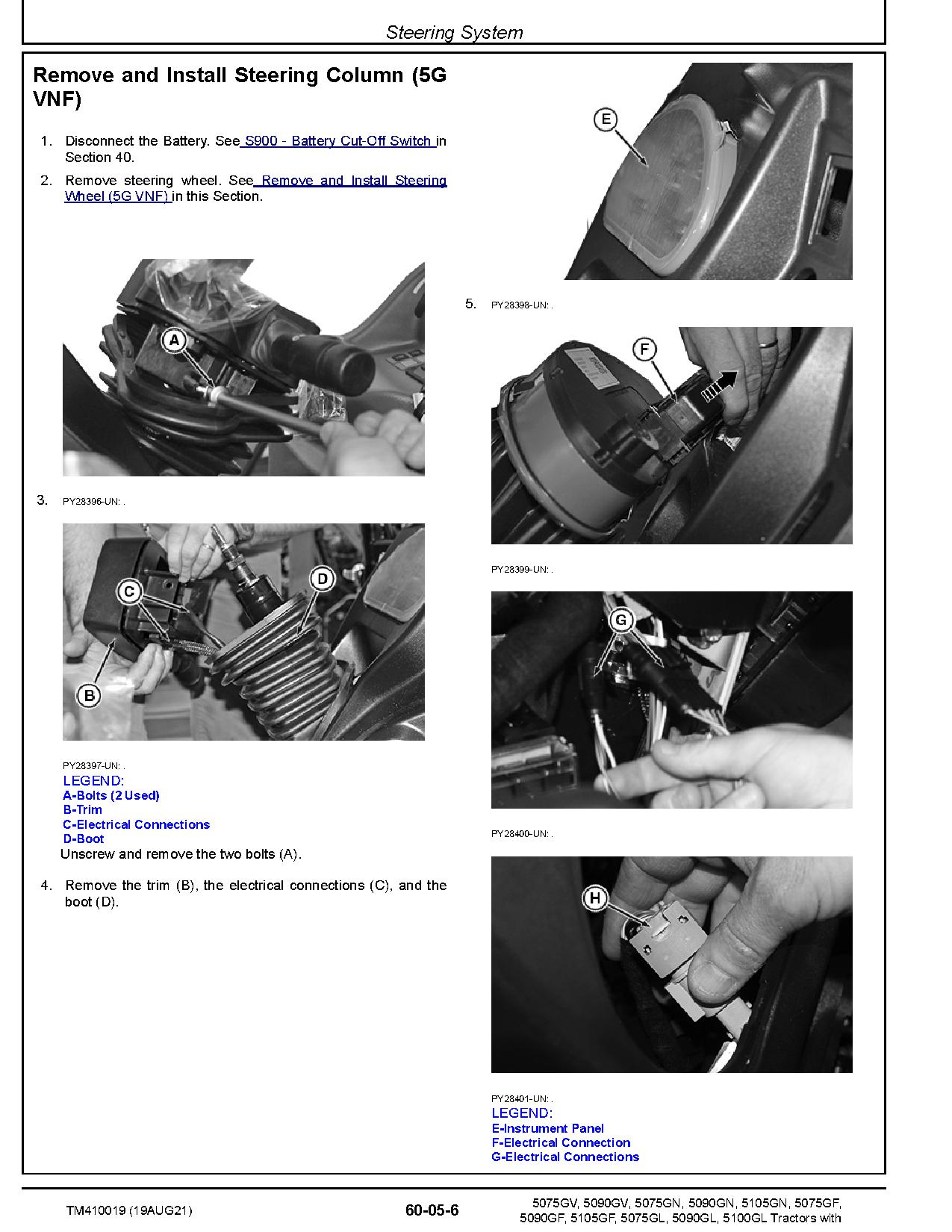 John Deere 5075GF 5075GL 5075GN 5075GV 5090GF 5090GL 5090GN 5090GV 5100GL 5105GF 5105GN Repair Manual TM410019 (3)