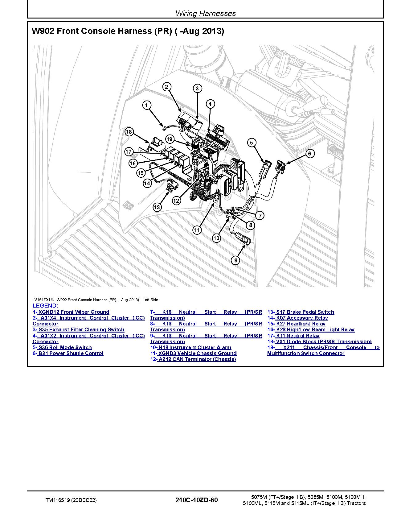 John Deere 5075M 5085M 5100M 5100MH 5100ML 5115M 5115ML Tractors Diagnostic Manual TM116519 (2)