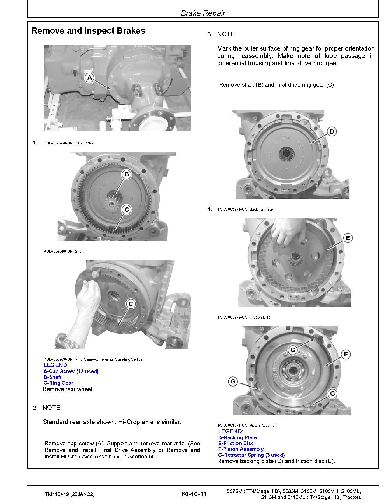 John Deere 5075M 5085M 5100M 5100MH 5100ML 5115M 5115ML Tractors Repair Manual TM116419 (3)