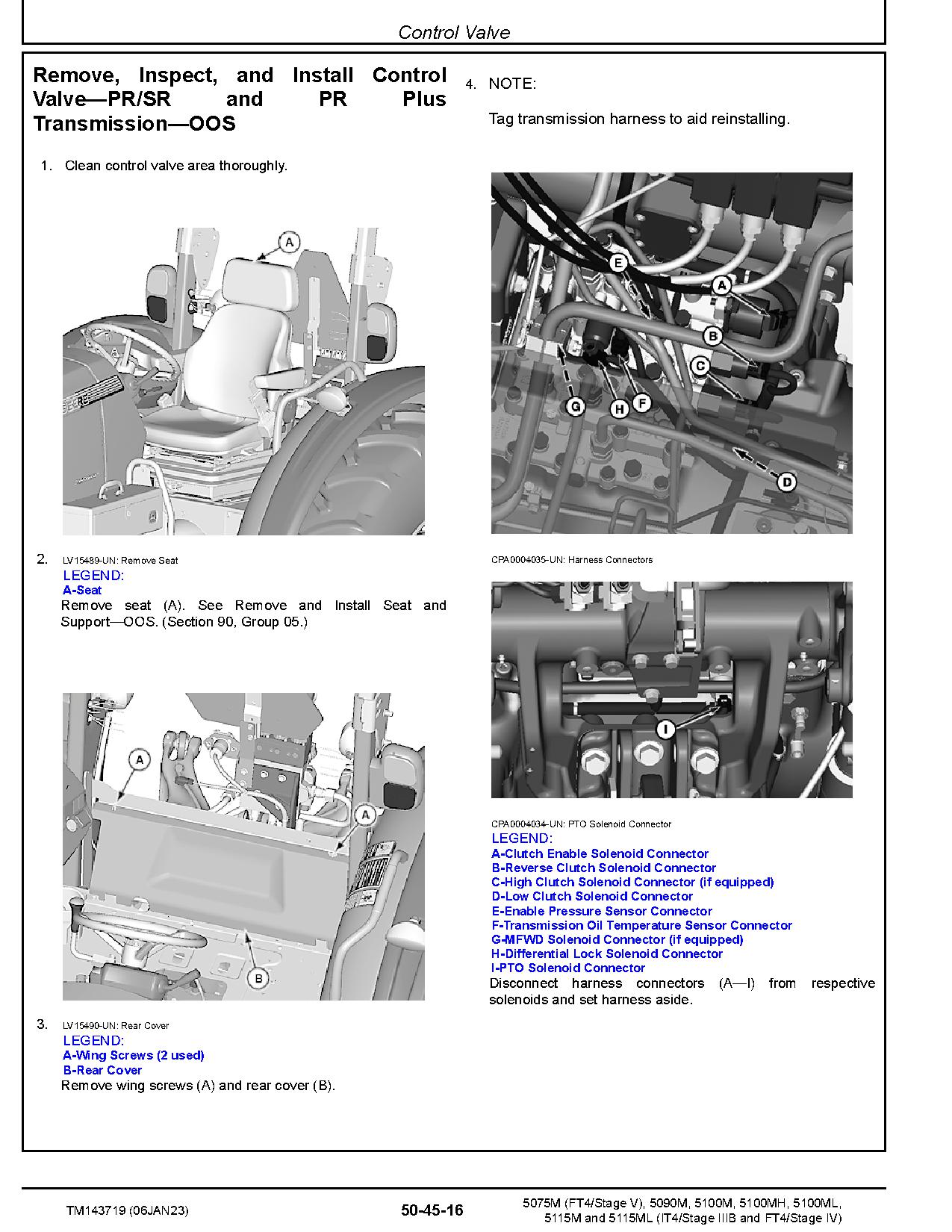John Deere 5075M 5090M 5100M 5100MH 5100ML 5115M 5115ML Tractors Repair Manual TM143719 (2)