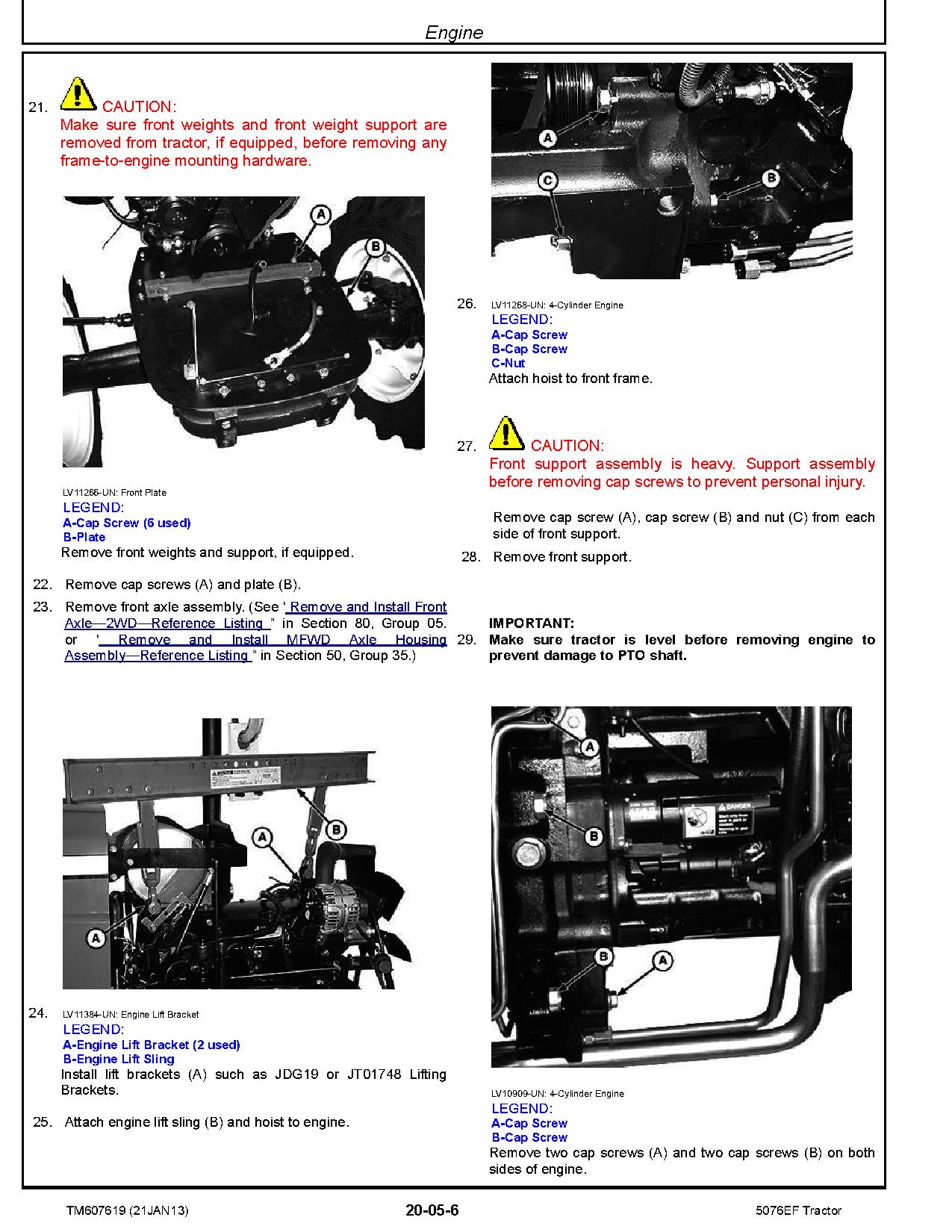 John Deere 5076EF Tractors Repair Manual TM607619 (3)