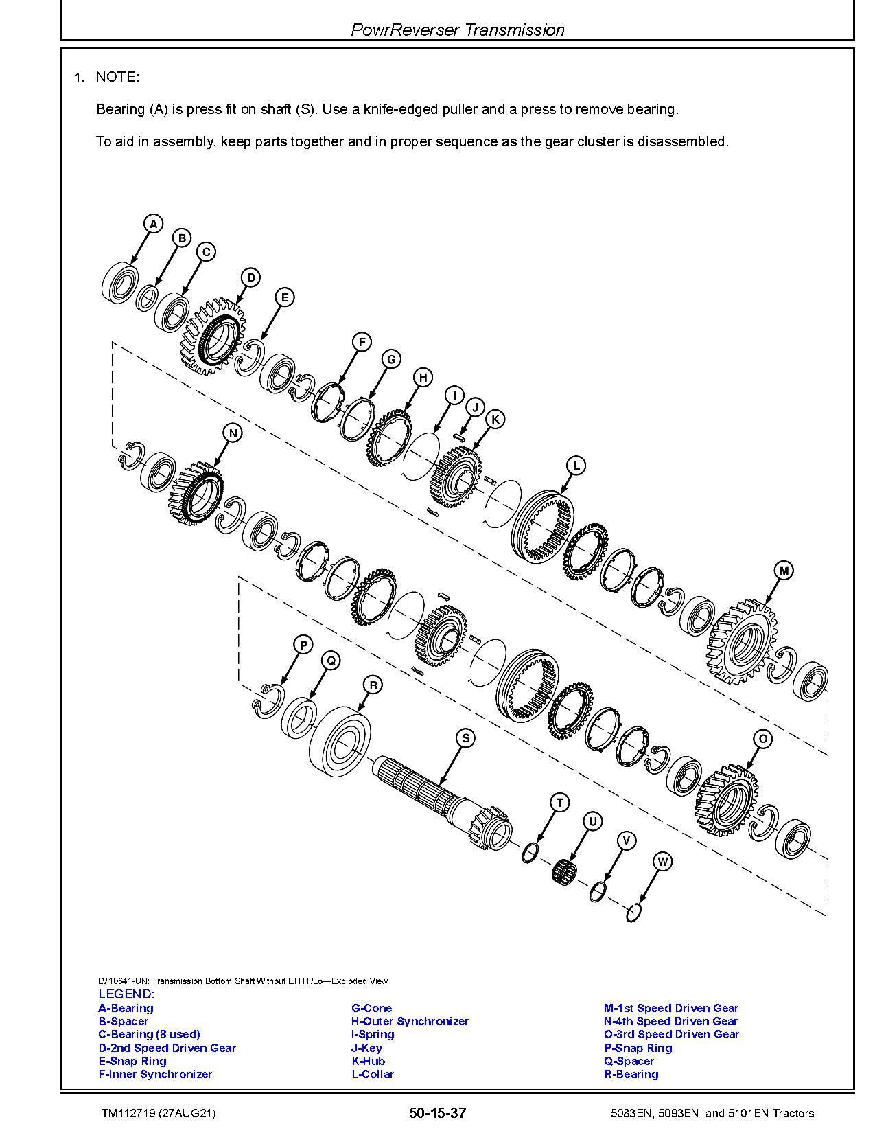 John Deere 5083EN 5093EN 5101EN Tractors Repair Manual TM112719 (3)