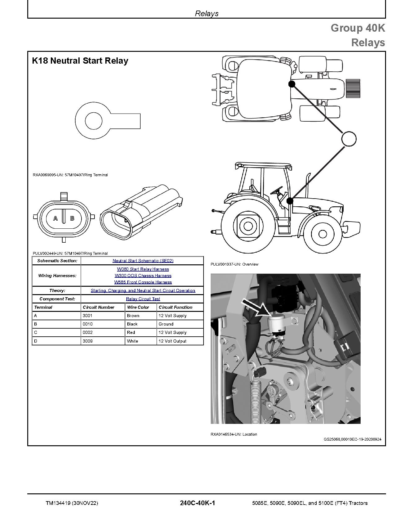 John Deere 5085E 5090E 5090EL 5100E FT4 Tractors North American Diagnostic Manual TM134419 (2)