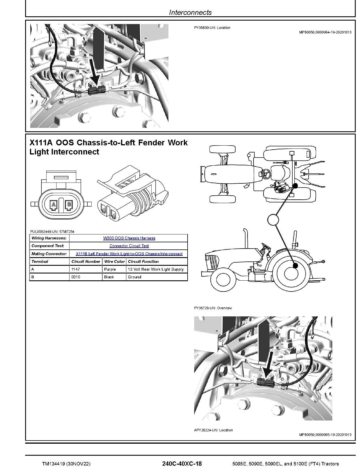 John Deere 5085E 5090E 5090EL 5100E FT4 Tractors North American Diagnostic Manual TM134419 (3)