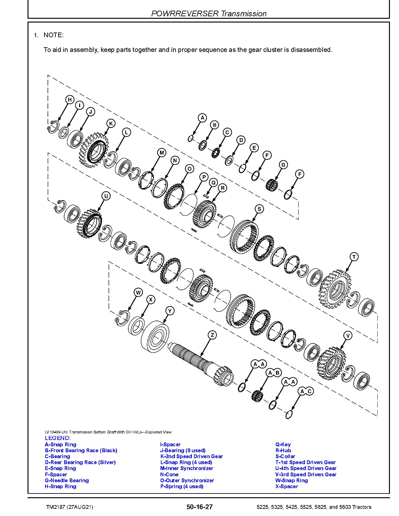 John Deere 5225 5325 5425 5525 5603 5625 Tractors Repair Manual TM2187 (3)