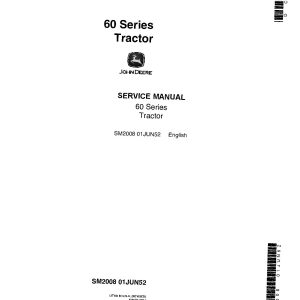 John Deere 60 620 630 Tractors Service Manual SM2008 (1)