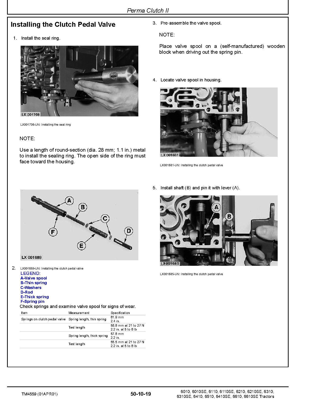 John Deere 6010 6010SE 6110 6110SE 6210 6210SE 6310 6310SE 6410 6410SE 6510 6610 6610SE Tractors European Repair Manual TM4559 (3)