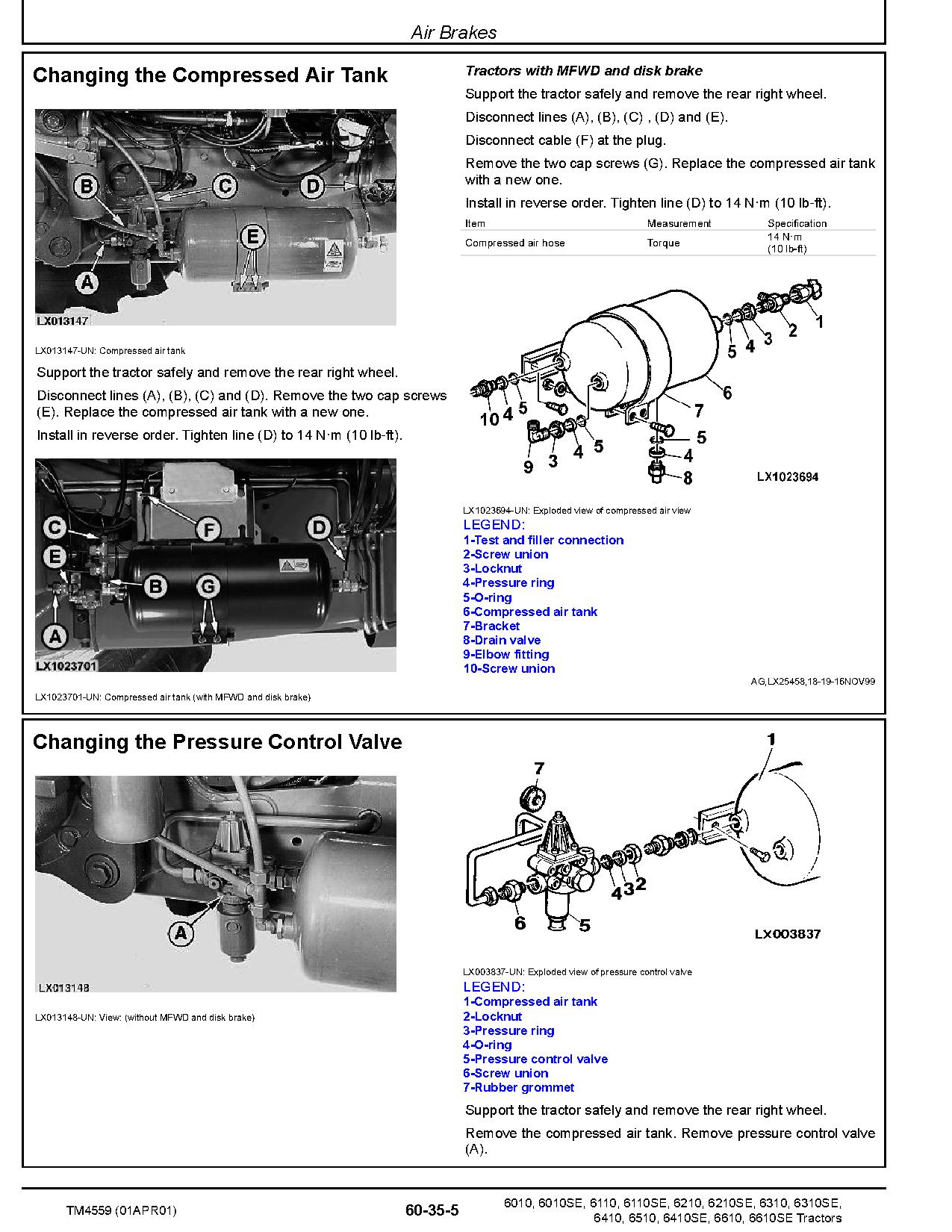 John Deere 6010 6010SE 6110 6110SE 6210 6210SE 6310 6310SE 6410 6410SE 6510 6610 6610SE Tractors European Repair Manual TM4559 (4)