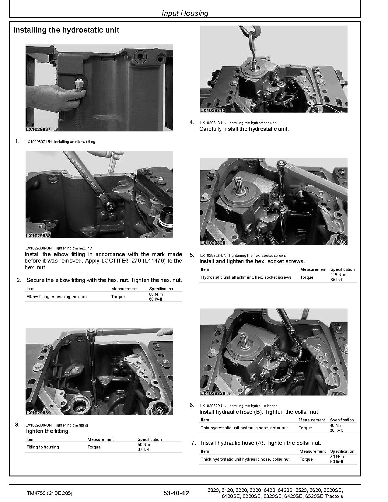 John Deere 6020 6120 6220 6320 6420 6420S 6520 6620 Tractors European Repair Manual TM4750 (3)