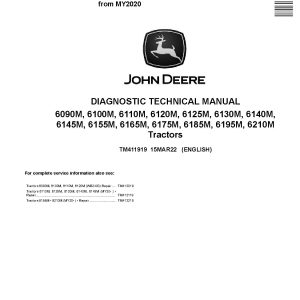 John Deere 6090M 6100M 6110M 6120M 6125M 6130M 6140M 6145M 6155M 6165M 6175M 6185M 6195M 6210M Tractors from MY20 Diagnostic Manual TM411919 (1)