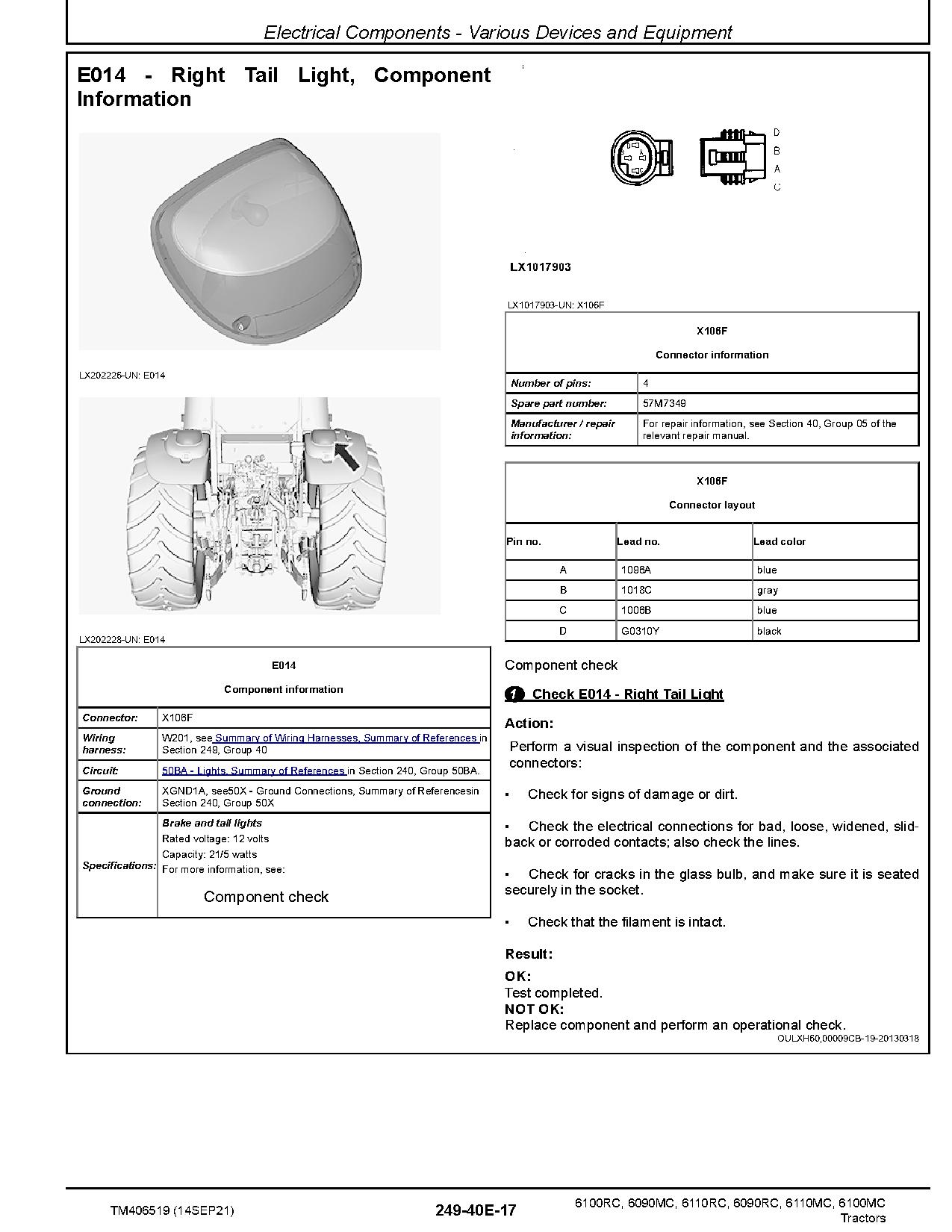 John Deere 6090MC 6090RC 6100MC 6100RC 6110MC 6110RC Tractors Diagnostic Manual TM406519 (2)