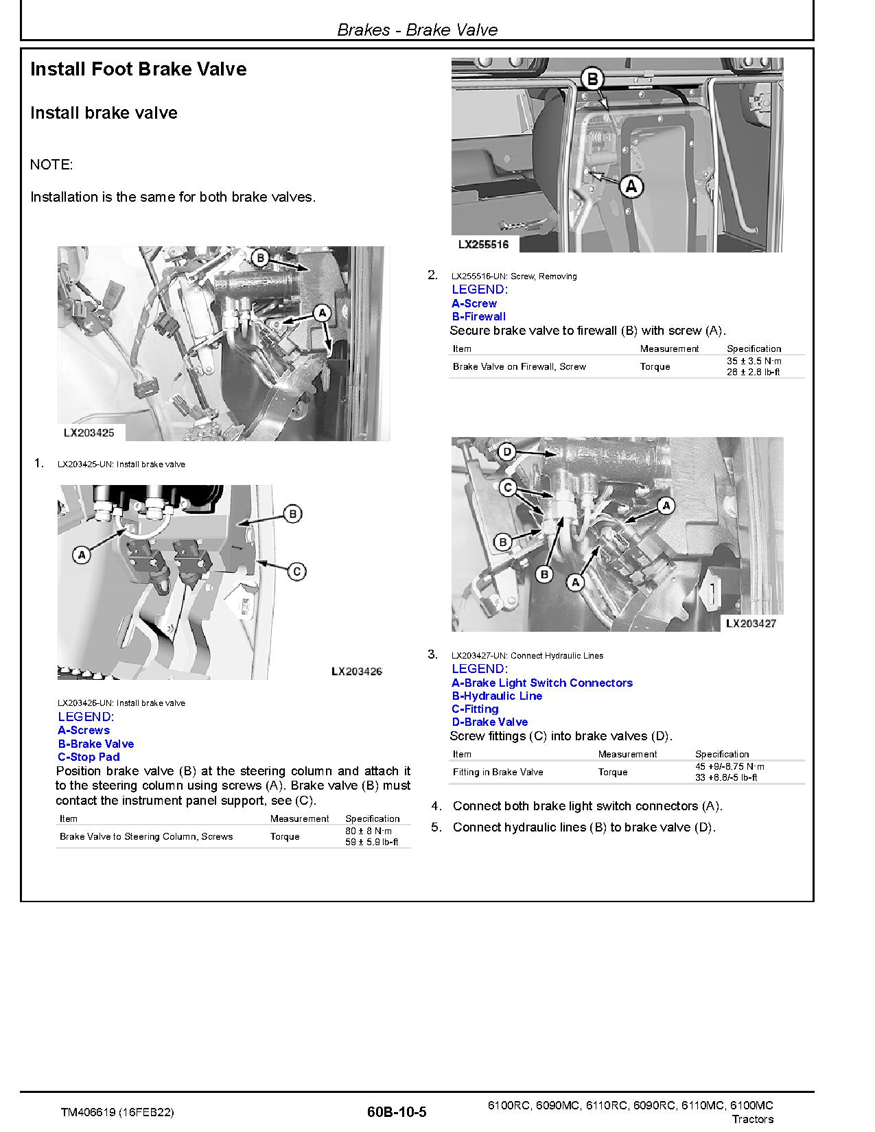 John Deere 6090MC 6090RC 6100MC 6100RC 6110MC 6110RC Tractors Repair Manual TM406619 (3)