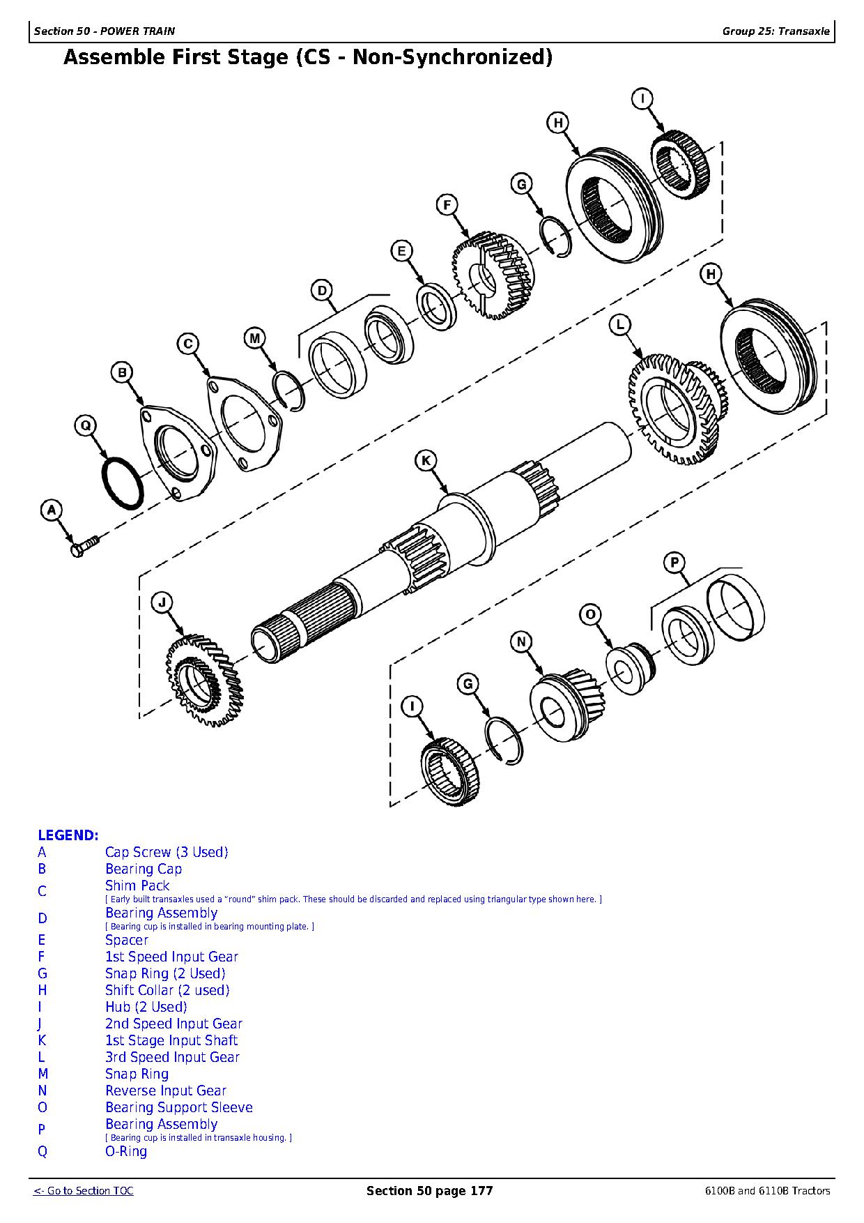 John Deere 6100B 6110B Tractors Repair Manual TM700019 (3)