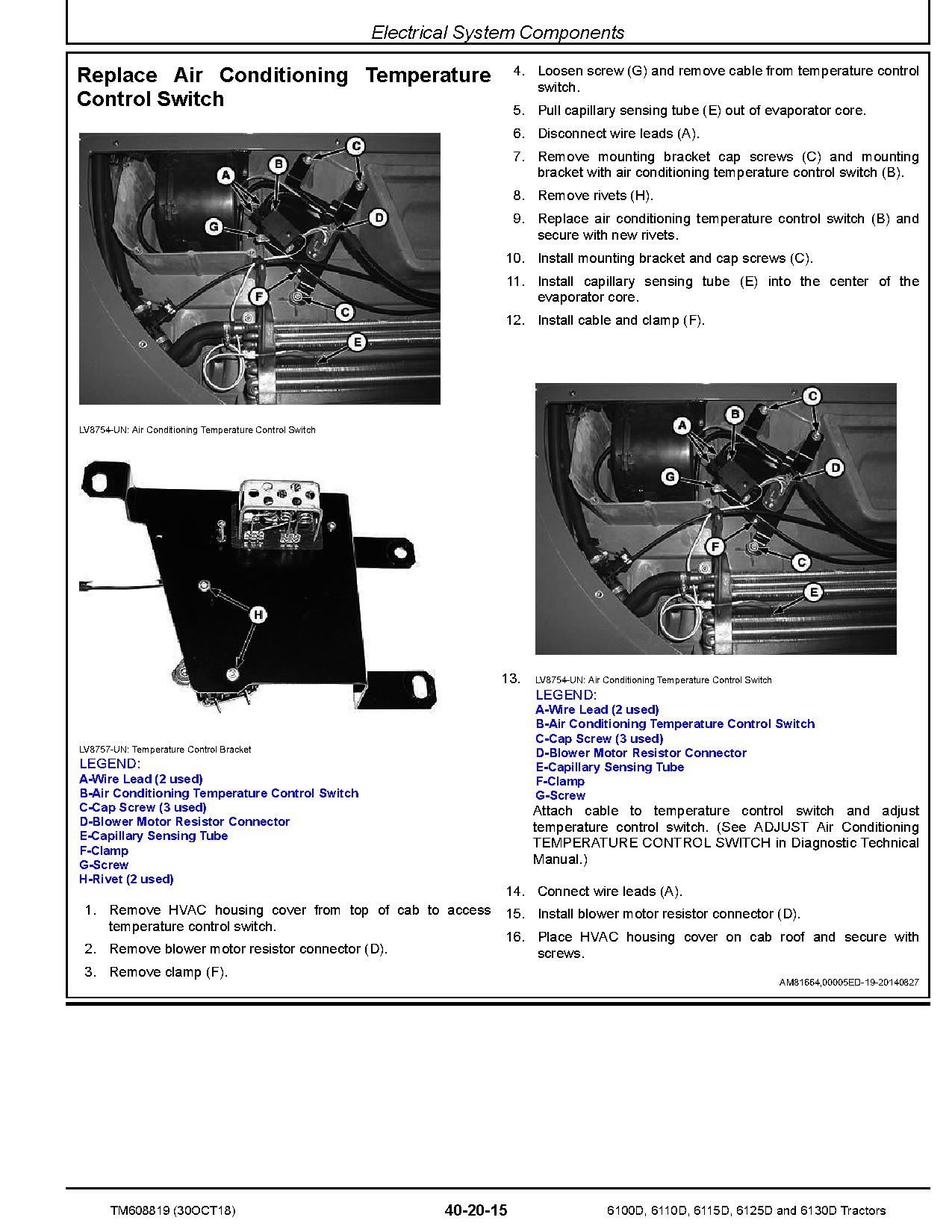 John Deere 6100D 6110D 6115D 6125D 6130D Tractors Repair Manual TM608819 (2)