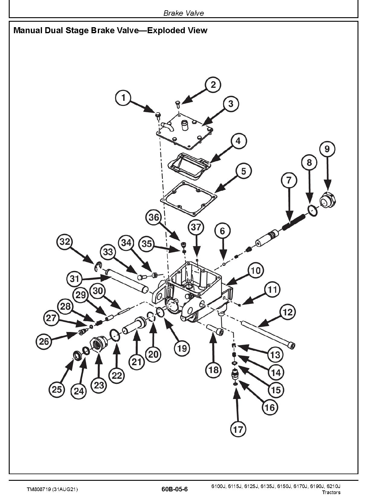 John Deere 6100J 6115J 6125J 6135J 6150J 6170J 6190J 6210J Tractors South America Repair Manual TM808719 (4)