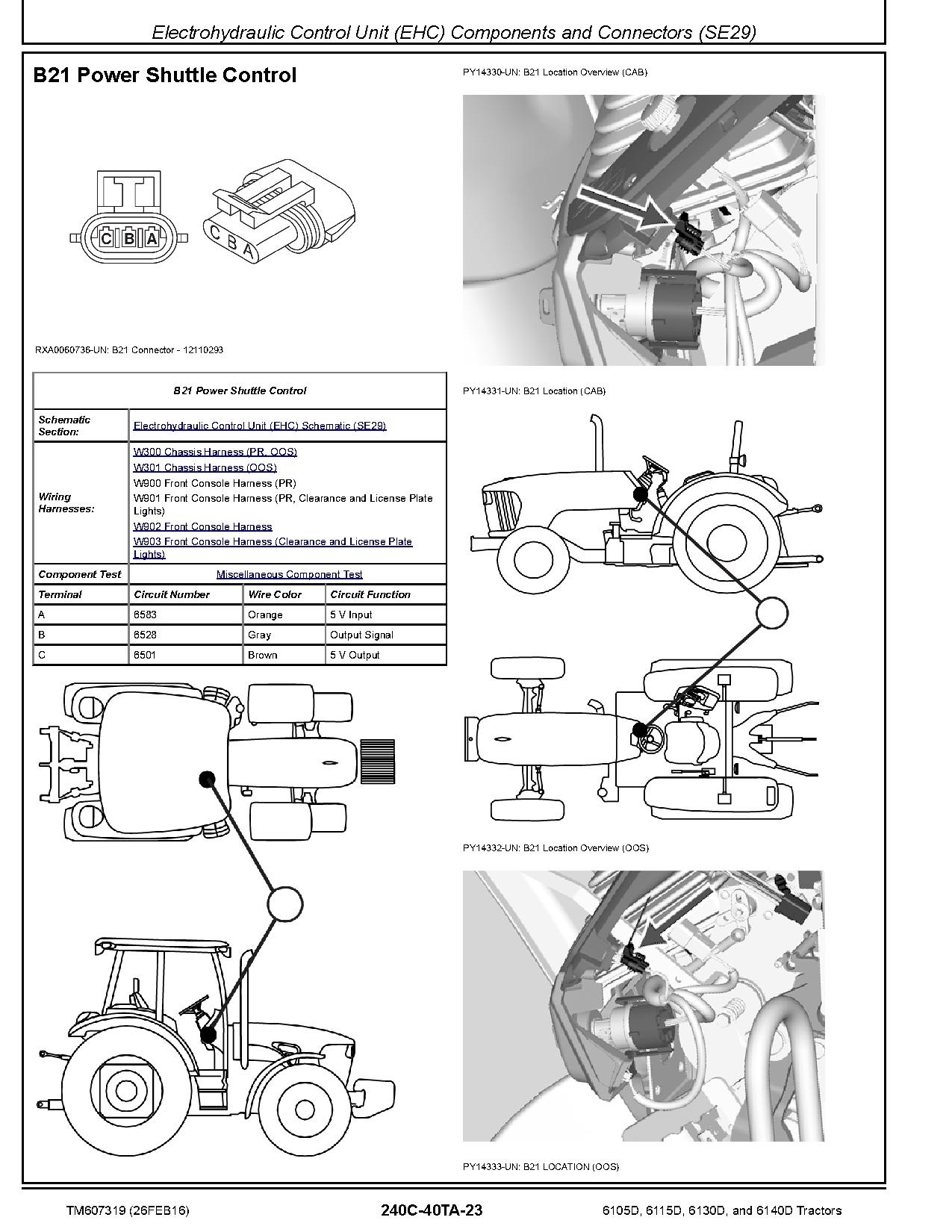 John Deere 6105D 6115D 6130D 6140D iT4 S3B Tractors North America Diagnostic Manual TM607319 (2)
