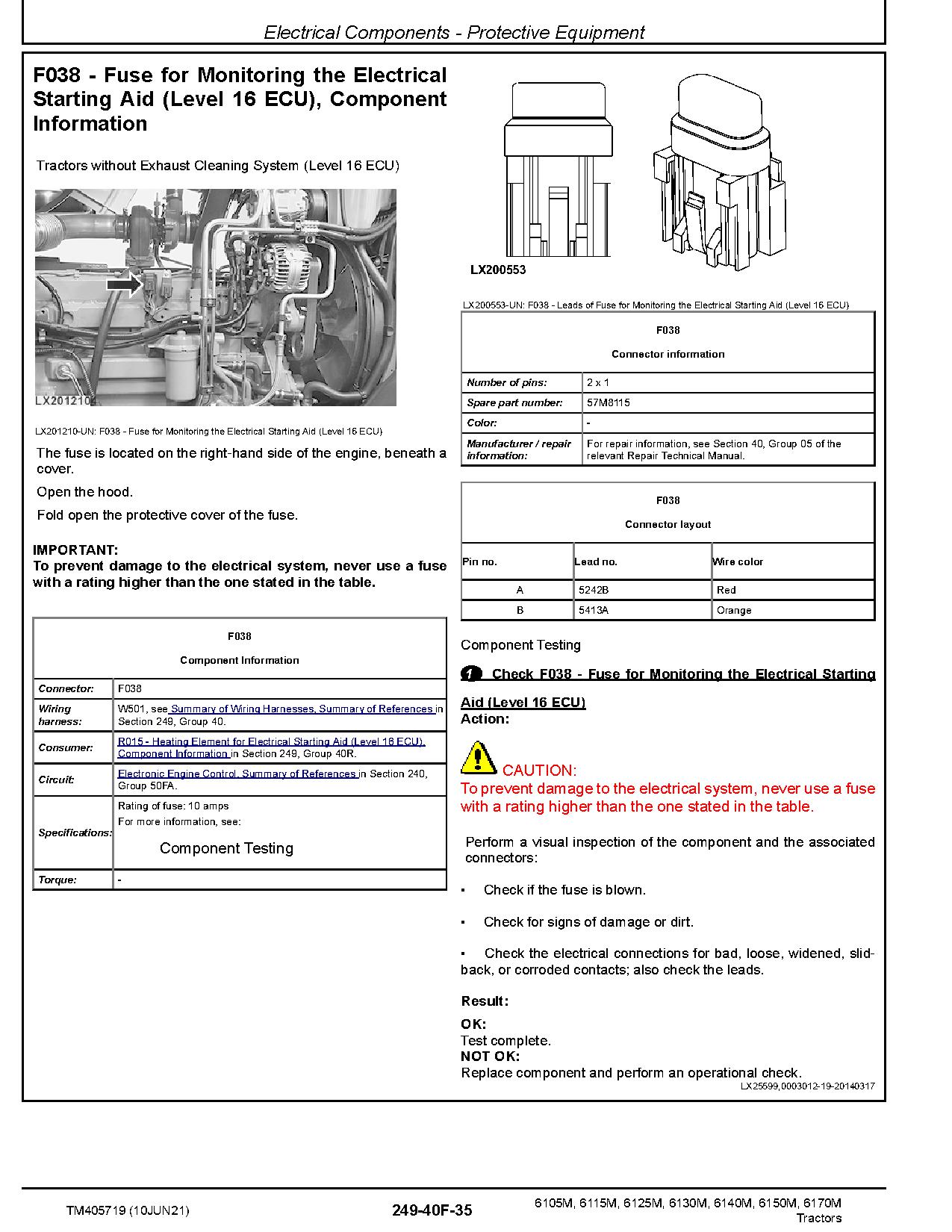 John Deere 6105M 6115M 6125M 6130M 6140M 6150M 6170M Tractors Diagnostic Manual TM405719 (2)
