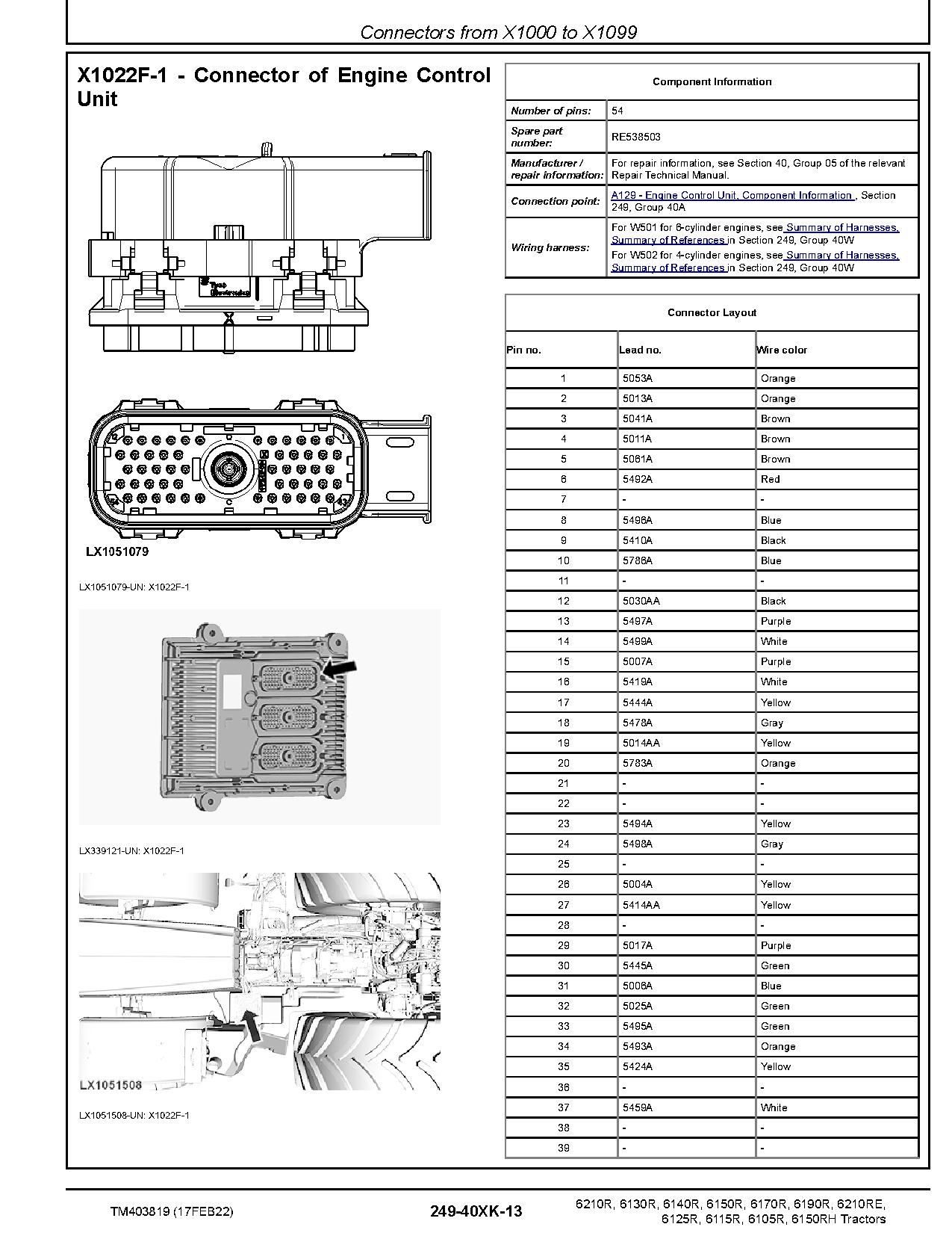 John Deere 6105R 6115R 6125R 6130R 6140R 6150R 6150RH 6170R 6190R 6210R 6210RE Tractors Diagnostic Manual TM403819 (2)