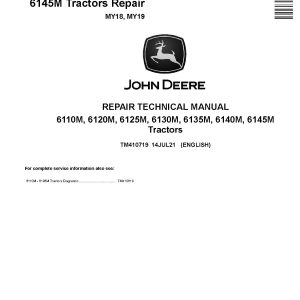 John Deere 6110M 6120M 6125M 6130M 6135M 6140M 6145M Tractors Repair Manual TM410719 (1)