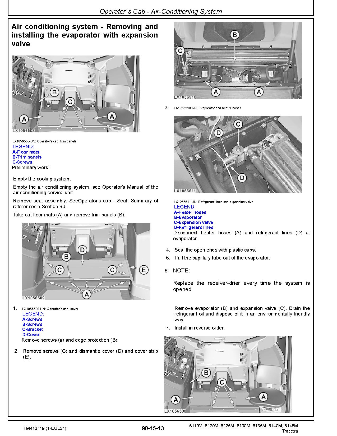 John Deere 6110M 6120M 6125M 6130M 6135M 6140M 6145M Tractors Repair Manual TM410719 (4)