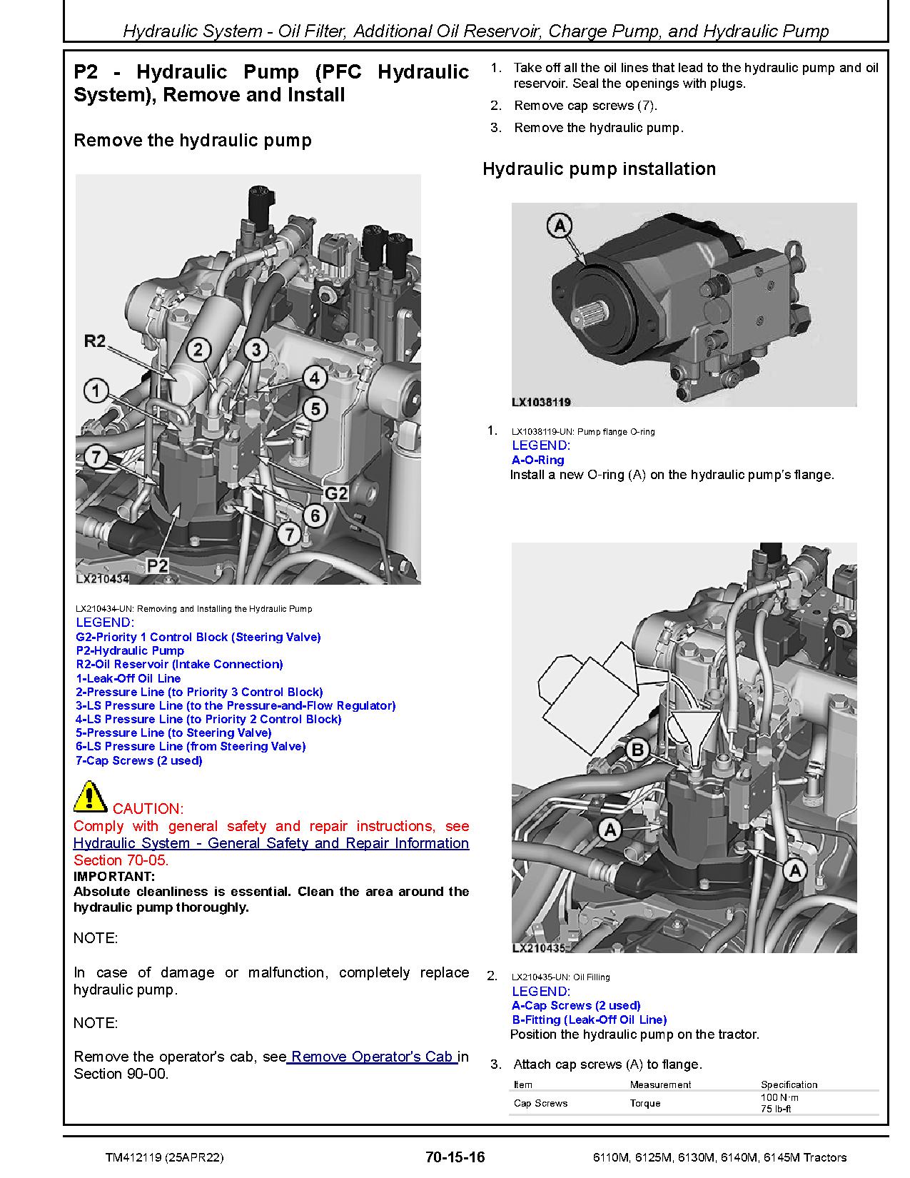 John Deere 6110M 6125M 6130M 6140M 6145M Tractors Repair Manual TM412119 (4)