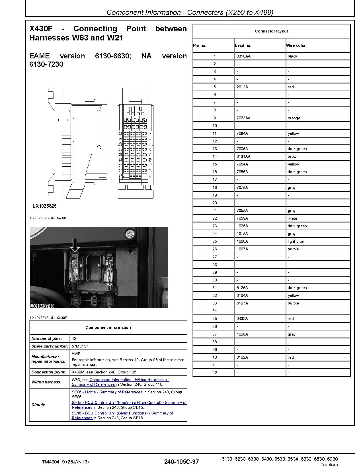 John Deere 6130 6230 6330 6430 6530 6534 6630 6830 6930 Tractors European Diagnostic Manual TM400419 (2)
