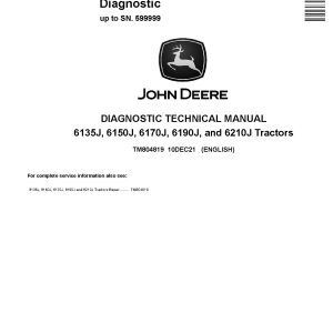 John Deere 6135J 6150J 6170J 6190J 6210J Tractors Diagnostic Manual TM804819 (1)