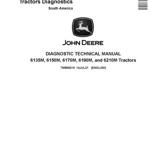 John Deere 6135M 6150M 6170M 6190M 6210M Tractors South America Diagnostic Manual TM808219 (1)