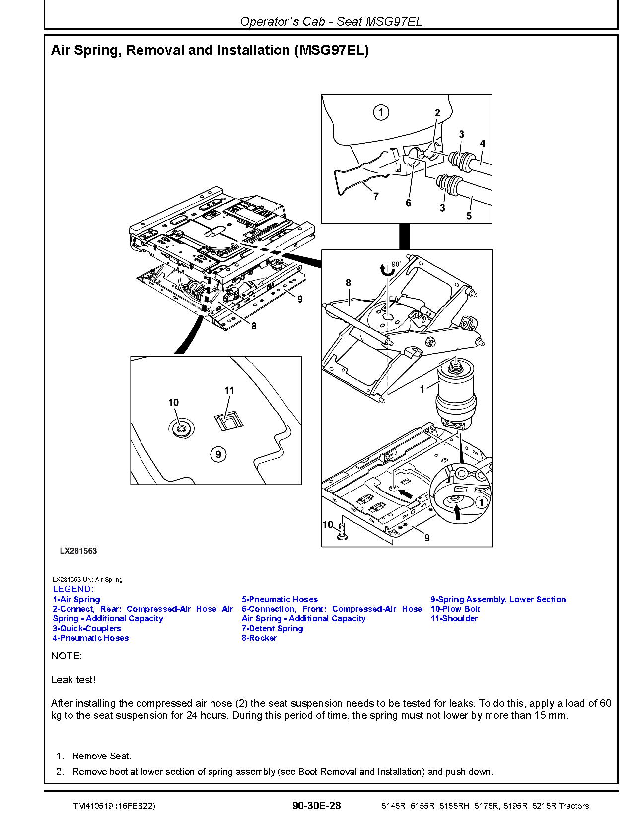 John Deere 6145R 6155R 6155RH 6175R 6195R 6215R Tractors Repair Manual TM410519 (4)